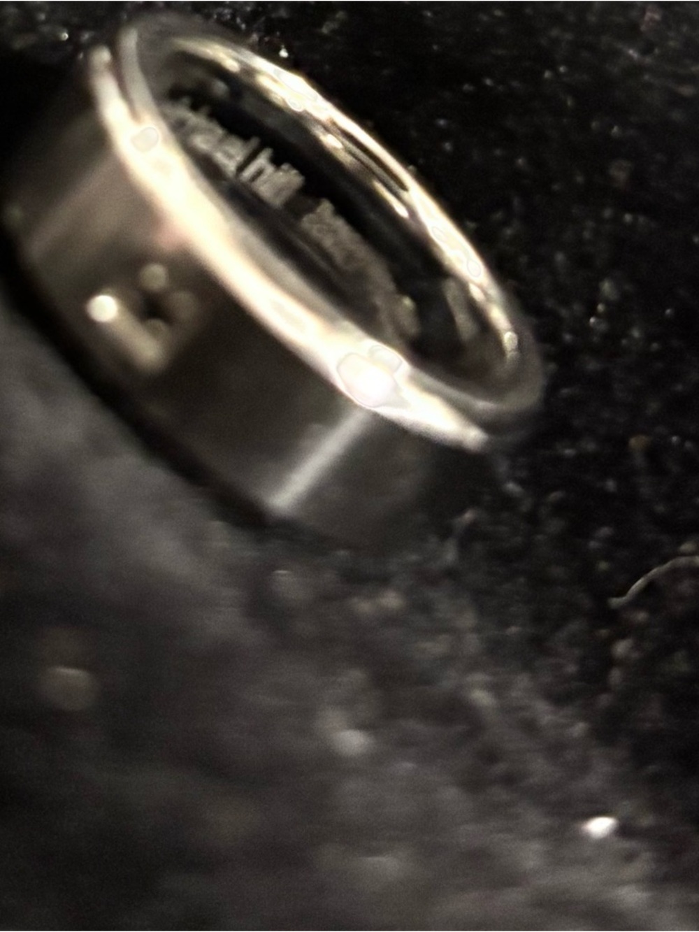 Micheal Hill Tungsten Cobalt With Grey Diamond Ring - Picture 7 of 10